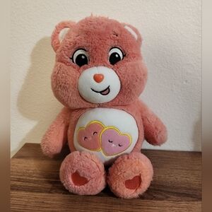 Care Bears Coral Plush with Heart Design